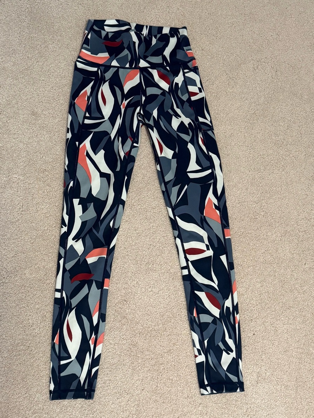 Sweaty Betty Super Sculpt Full Length Leggings XS Abstract Print